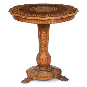 A Continental Marquetry Table on 2a2e03