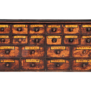 An English Pine Apothecary Chest 19th 2a2e0f