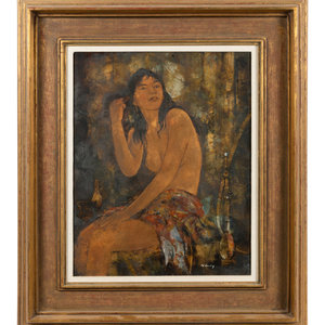 Pawel Kontny American 1923 2002 Nude Pastel signed 2a2e7b