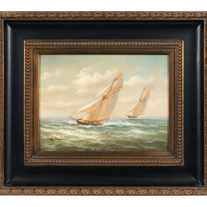 H Parker
American 20th C
Sailboats