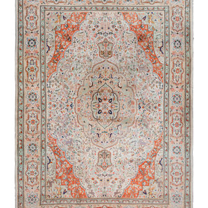 An Indo-Tabriz Wool Rug
Second