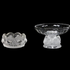 Two Lalique Molded and Frosted