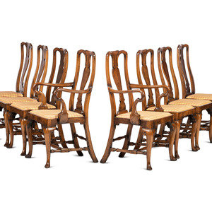 A Set of Queen Anne Style Walnut 2a3022