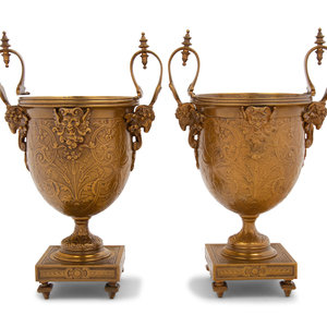 A Pair of Neoclassical Gilt Bronze 2a3072