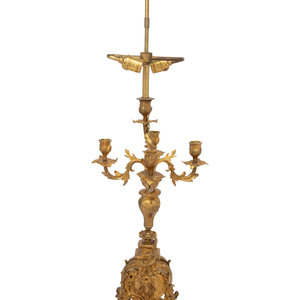 A French Gilt Bronze Five Light 2a3074