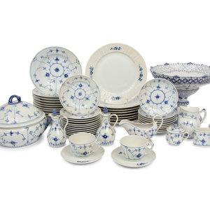 A Group of Bing & Grondahl Blue Traditional