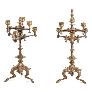 A Pair of Continental Gilt Bronze 2a30cf