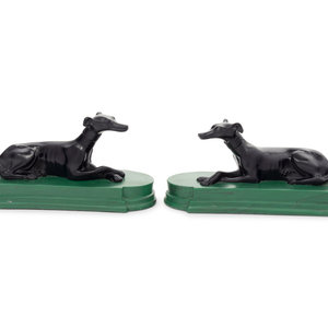 A Pair of Resin Greyhounds
20th Century
each