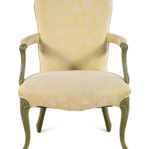 A George III Style Painted Armchair 20th 2a312a