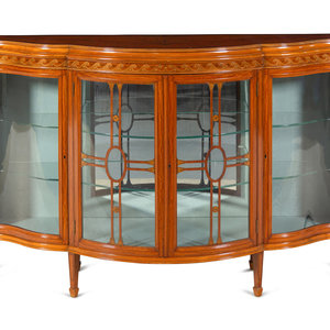 An Edwardian Satinwood and Marquetry