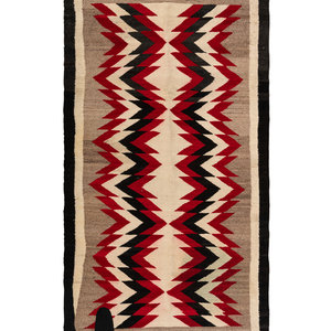 A Navajo Wool Rug
20th Century
4