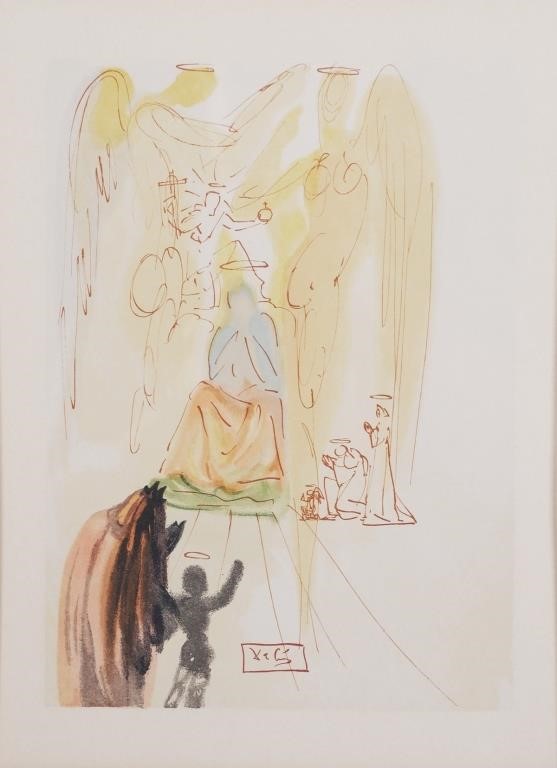 SALVADOR DALI DIVINE COMEDY WOODBLOCK 2a34fc