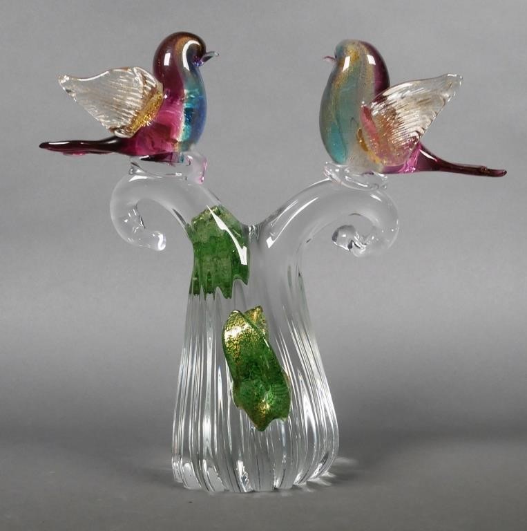 MURANO HAND BLOWN ART GLASS BIRD 2a3509