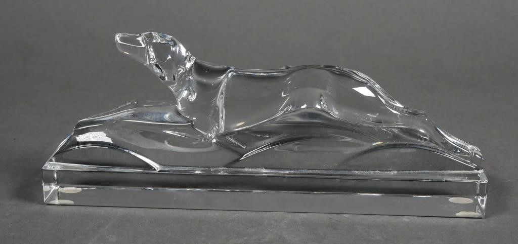 BACCARAT FRANCE GREYHOUND PAPERWEIGHT 2a3674
