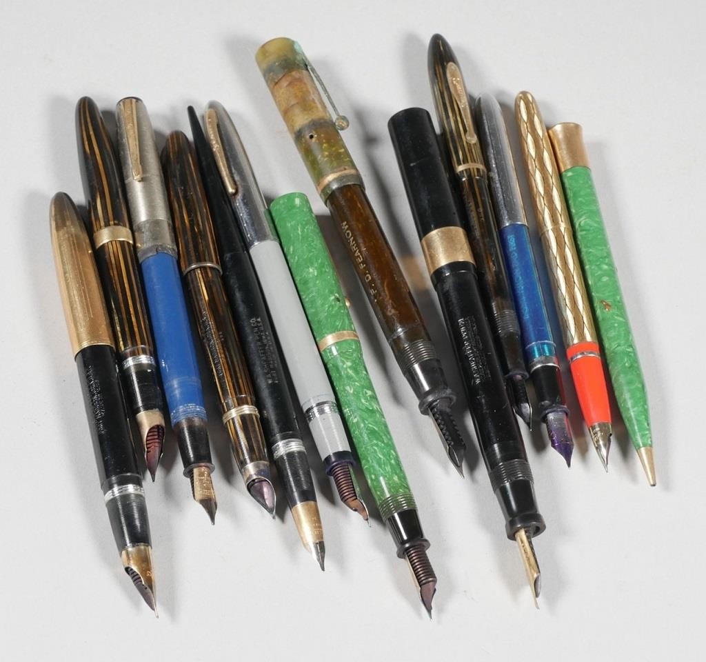  13 SHEAFFER FOUNTAIN PENS MECHANICAL 2a3681