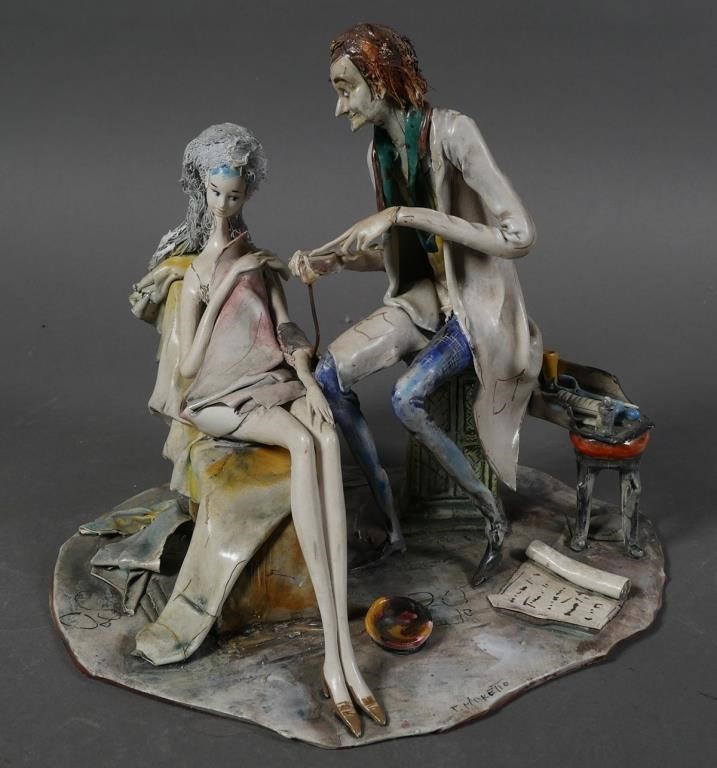 TONI MORETTO DOCTOR & PATIENT FIGURINEFigural