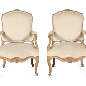 A Pair of Louis XV Style Bleached