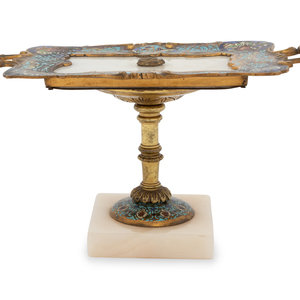 A French Gilt Metal Champlev  2a3826