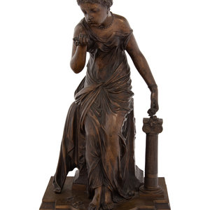 A French Bronze Figure of a Neoclassical 2a3840