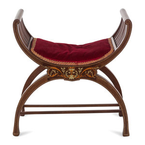 An Italian Marquetry Curule Bench
Early