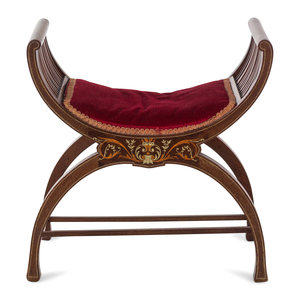 An Italian Marquetry Curule Bench Early 2a384e