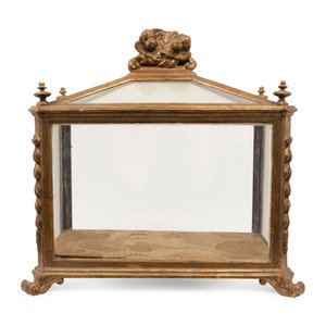 An Italian Giltwood Reliquary Vitrine 19th 2a3856