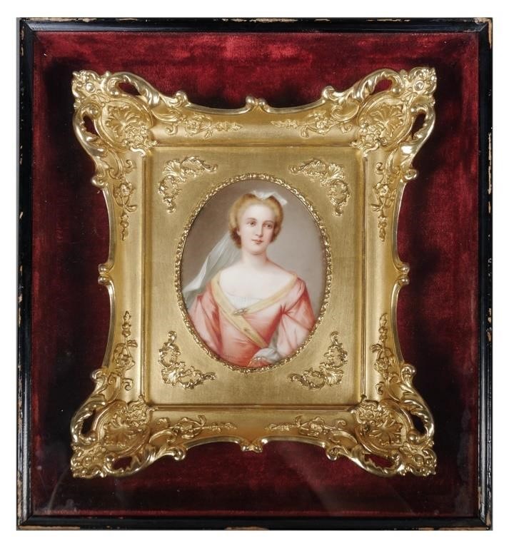 KPM PORCELAIN PORTRAIT PLAQUE,