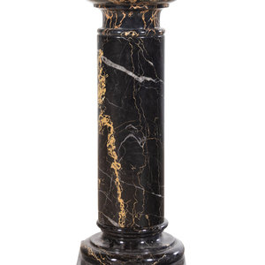 An Italian Portoro Marble Pedestal Height 2a3860