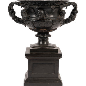 A Grand Tour Bronze Warwick Vase
Late