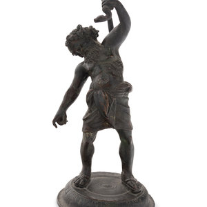 A Grand Tour Bronze Figure of Silenus
Late