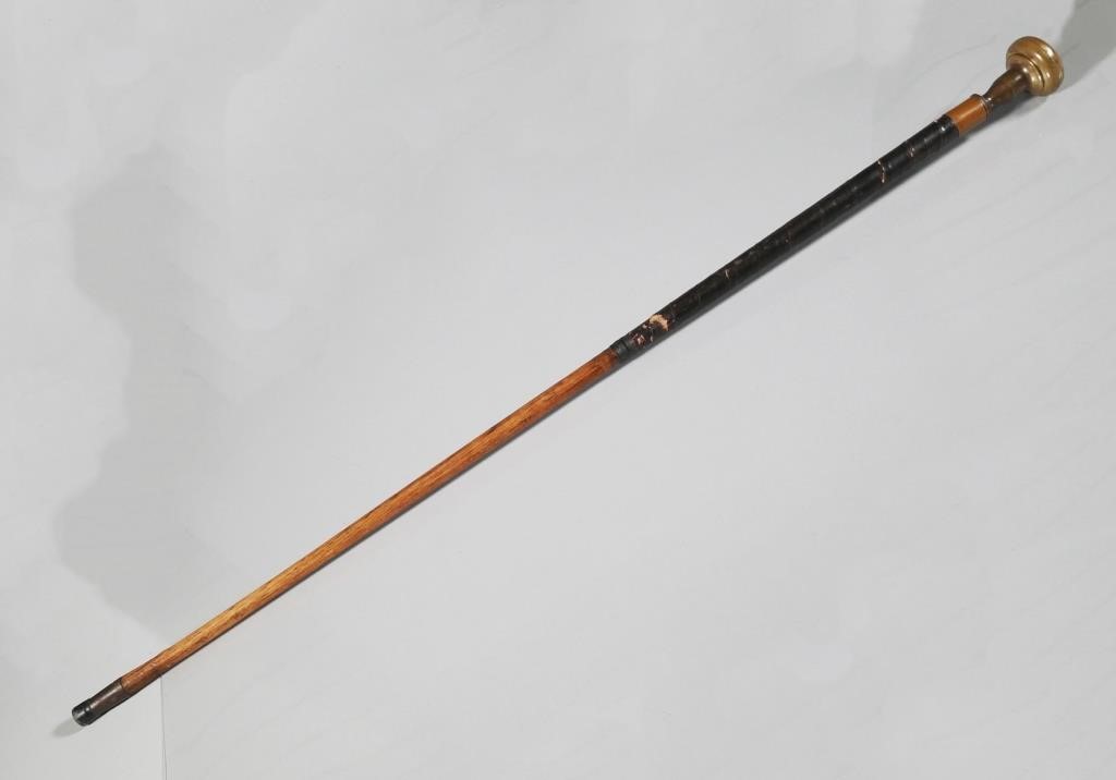 ANTIQUE WALKING STICK GOLF CLUB 2a3893