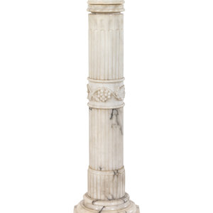 Two Continental Marble Pedestals
Late