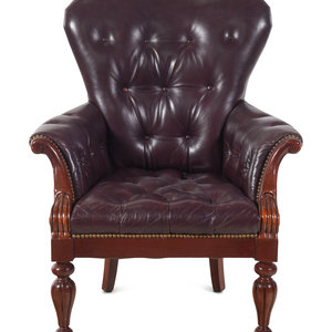 A William IV Style Leather Upholstered 2a3926