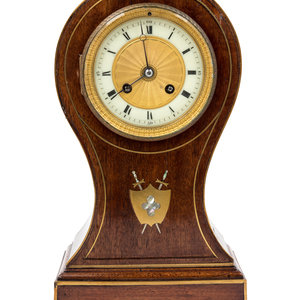 An English Mahogany Balloon Clock Circa 2a3936