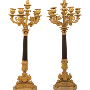 A Pair of Neoclassical Gilt and