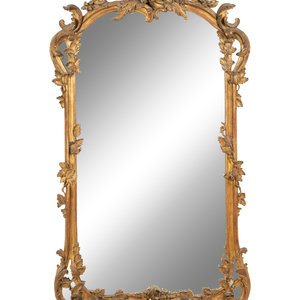 A Rococo Style Giltwood Mirror Late 2a3b41
