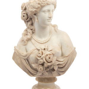 An Italian Marble Bust of a Lady
Early