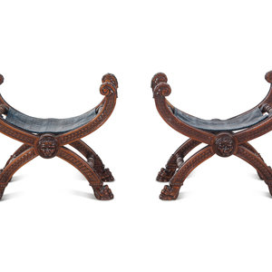 A Pair of Baroque Style Carved