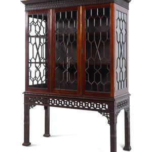 A Chinese Chippendale Style Mahogany
