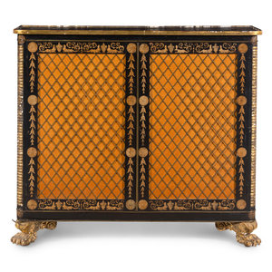 A Regency Style Parcel Gilt and