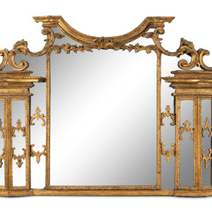 A George III Giltwood Overmantel