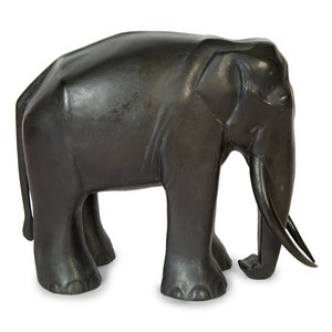 Marcel Lemar
(French, 1892-1941)
Elephant
patinated