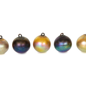 Five Tiffany Studios Favrille Iridescent