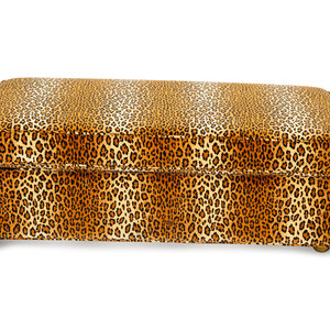 A Carlye Cheetah Print Upholstered