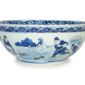 A Chinese Export Blue and White