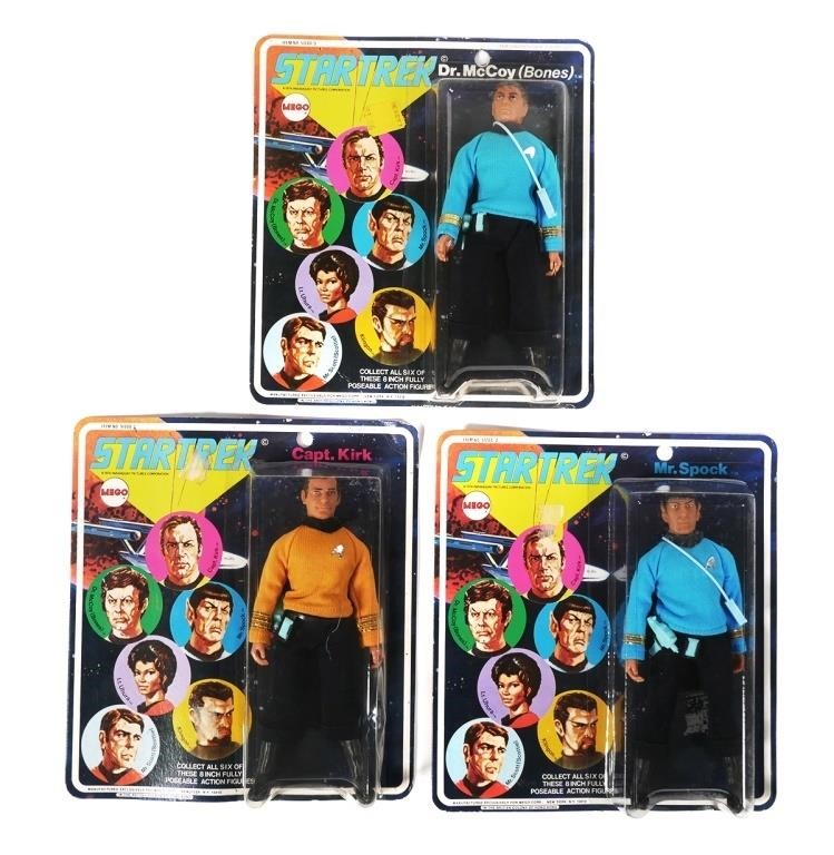 3 MEGO STAR TREK ACTION FIGUESThree 2a4136