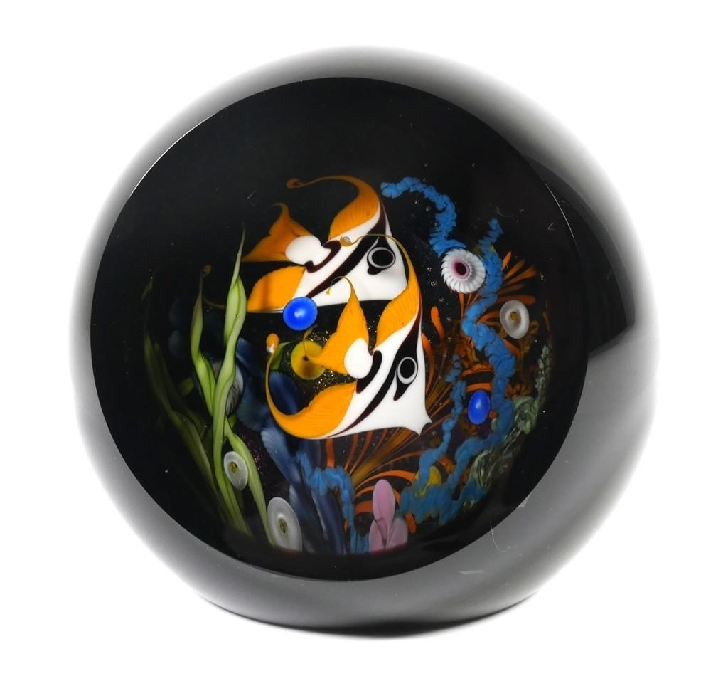 STUART ABELMAN FISH TANK ART GLASS 2a4368