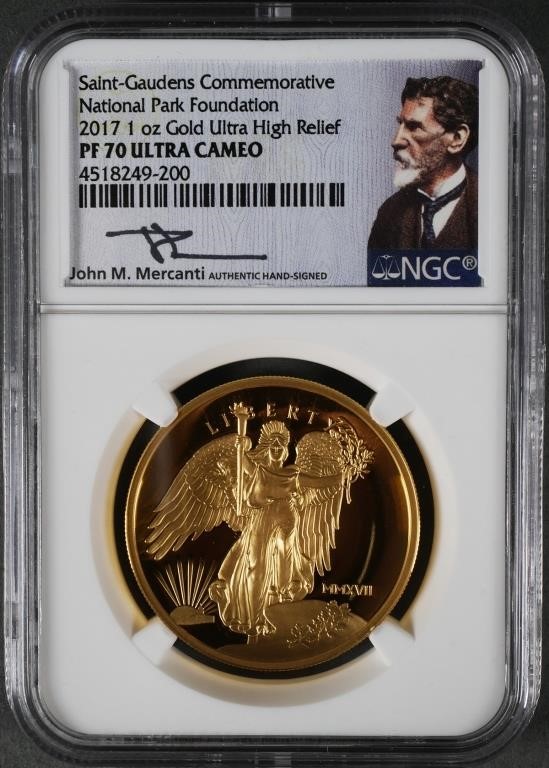 2017 GOLD ST GAUDENS PF70 NATIONAL 2a1db3