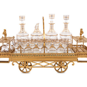 A French Gilt Bronze Liquor Trolley
Early