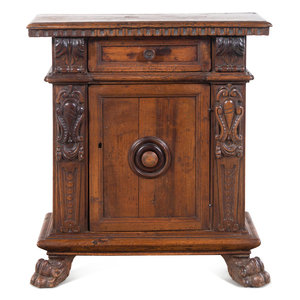 A Baroque Carved Walnut Cabinet 18th 2a1df4